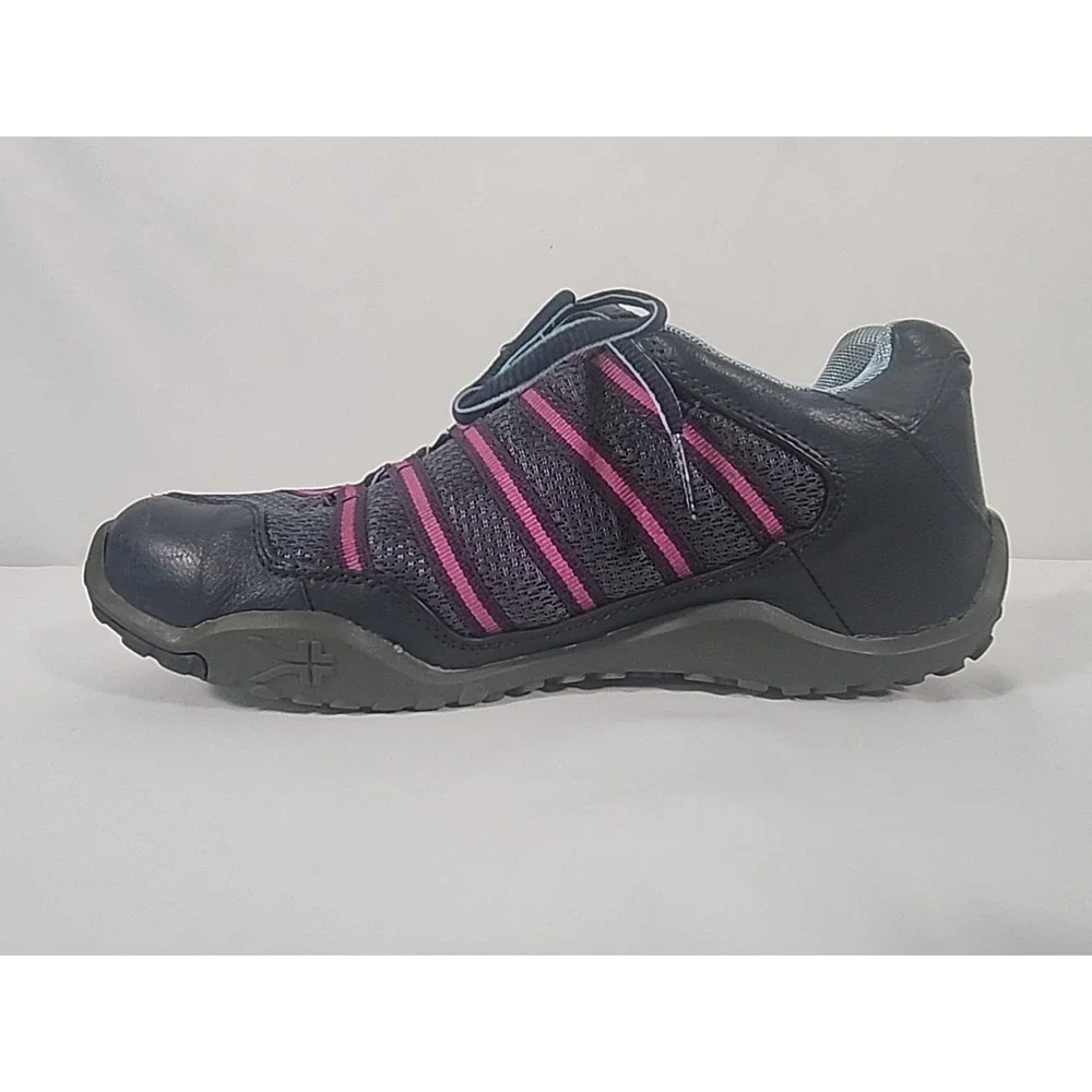Kuru Chicane Hiking Trail Shoes‎ Navy Purple Leather Mesh Womens 8.5 200620E